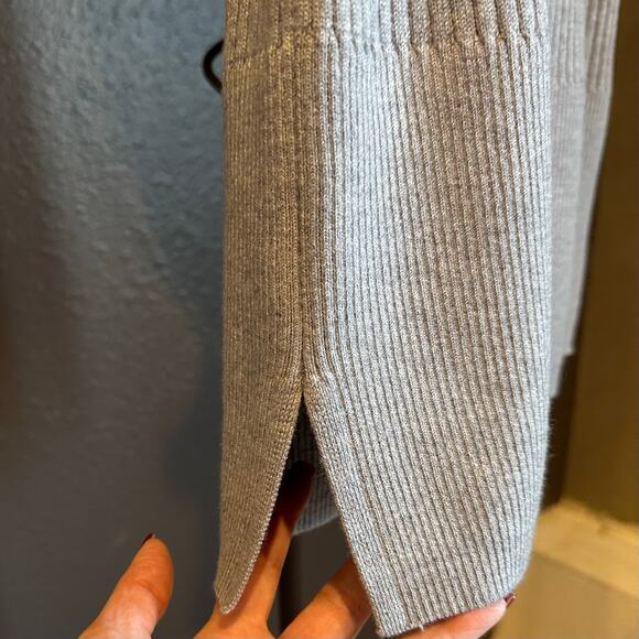 NWT, H by Halston Women’s Sz Small Heather Gray Ribbed Sweater Vest K629 - Picture 10 of 15